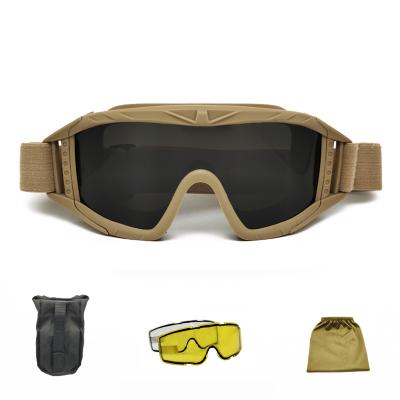 China Yijia Tpu Lens Safety Ballistic Glasses Black Frame Ventilation Goggles Anti Yellow Tactical Goggles Wholesale Anti Fog Double Sides Fog for sale