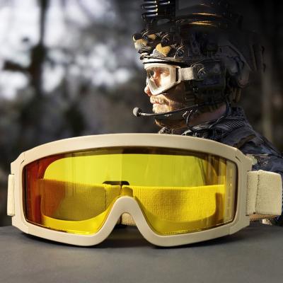 China Yijia CE UV Polarized Google EN166 Tactical Shooting google Safety Goggles Glass 3 Recycling Welding Anti Fog Safety Glasses for sale