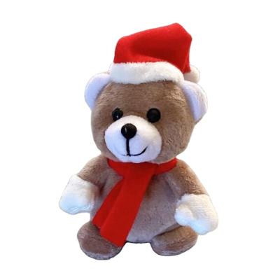 China BSCI Factory Directly Sell Christmas Gift Cozy Teddy Bear Toy With Candy Bag Promotion Gift for sale