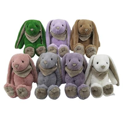 China 12 Inch Promotion Eco-friendly Gift New Styles Super Soft Stuffed Toy Plush Scarf Rabbit for sale