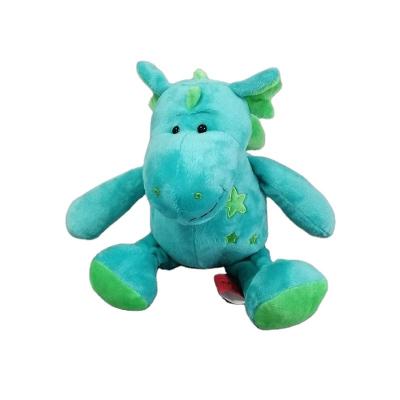 China Sunking Eco-friendly New Arrival For Boy's Favorite 2022 Dinosaur Plush Toys Blue Dragon for sale