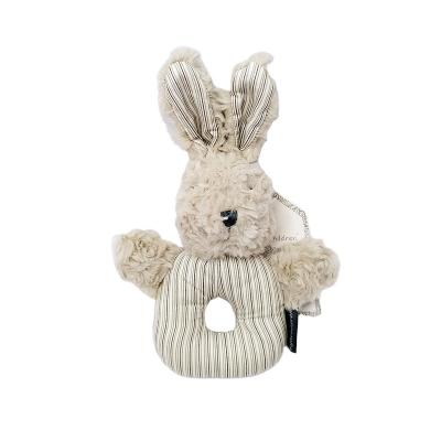 China 2022 Hot Selling Amazon Baby Bear Rattle Toy Stuffed Rabbit Rattle Hand Bell FLASHING Newborn Gift for sale