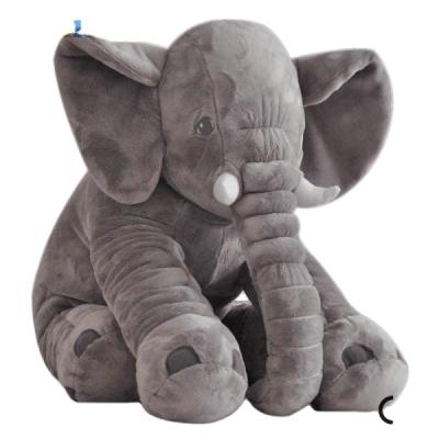 China Kids Gift Baby Product Big Ear Gray Elephant Plush Toy With Elephant Stuffed Pillow Baby Covering Friend for sale