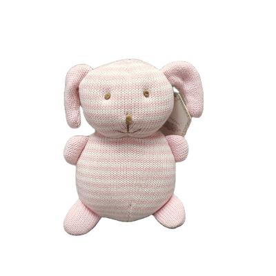 China High Quality 100% Cotton Wool Knitting Elephant Toys Soft Polar Bear Doll Toy Rabbit for sale