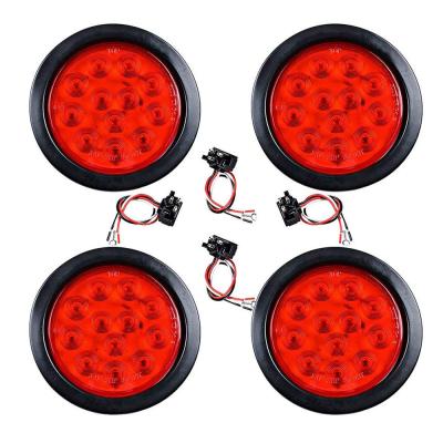 China AUTO CAR Truck Trailer Spare Part 4inch Part Around Led Reflector 12V 7 Side Marker 12 By 32 Led Trailer Rear Light for sale