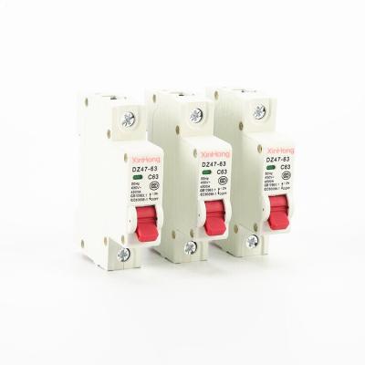 China Good quality dz47-63 1p mini mcb rccb rcbo mccb c45n circuit breakers DZ47 for sale