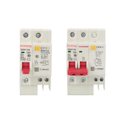 China Factory supply dz47-63 1p 2p 3p rcbo rcbo mccb c45n mini circuit breakers DZ47 for sale