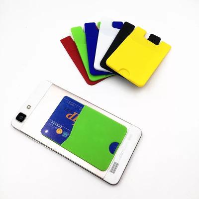 China For hot sales silicone phone holder 3m credit card cell silicone phone card holder for sale