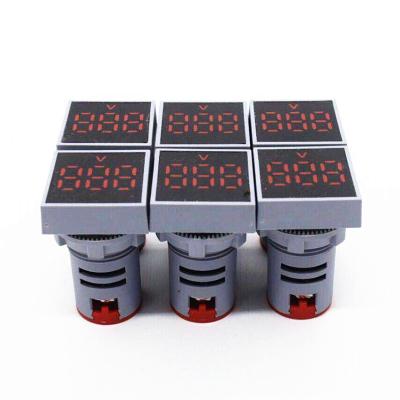 China Energy Efficient For Industrial Used Different Color Voltage Meter Dial Digital Indicator Light for sale