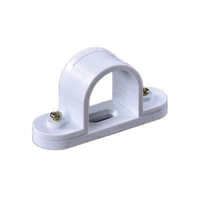 China Construction or Electric Conduit Pipe Fittings PVC Electrical Bar Saddles PVC Collar / N Saddle Clip for sale