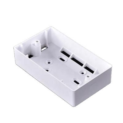 China Pattresses Boxes BS Electrical Flush Mount or Switch Construction PVC Junction Wall Electrical Switch Box for sale