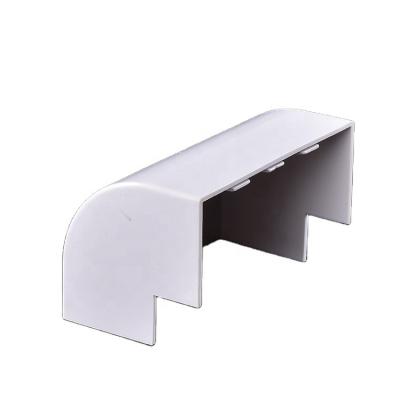 China Electric 3 compartment pvc constructor or wall skirting trunking for electrical. elect., white PVC trunking 100x50 for sale