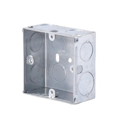 China Strong performance factory wholesale metal 86x86 electrical box/steel box/iron box for sale