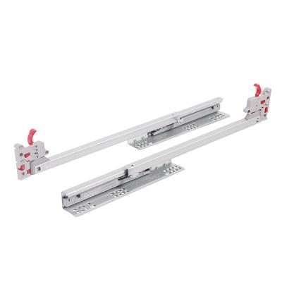 China Full Precise Fit Extension Drawer Slide Furniture Cabinet Drawer Slide Under Mount Heavy Duty Drawer Slide for sale