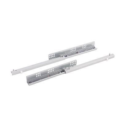 China Precise Fit Furniture Hardware Half Extension Concealed Drawer Slides Soft Close Undermount Drawer Slide for sale