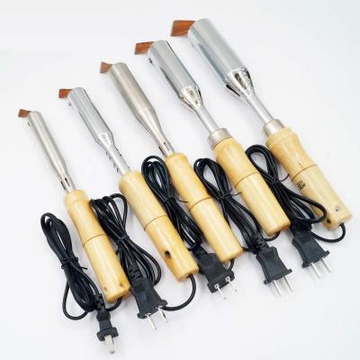 China Large Adhesive Head Tips 75W 100W 150W 200W 300W Copper External Elbow Heat Steel Handle Steel Welding High Power Wood Soldering Iron for sale