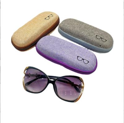 China Newest sunglass case with canvas sunglasses case and logo designer sunglasses case zipper box for sale