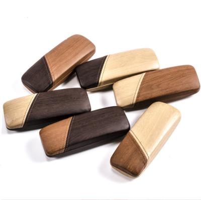 China Spectacle Cases Pu Sunglasses Case Eyewear Glass Storage Box Sunglasses Case Wood Grain Manufacturer for sale