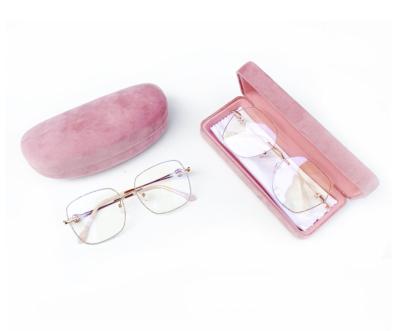 China Popular Fiber Sunglasses Case Designer Oversized Sunglasses Case Glass Pink Case for sale