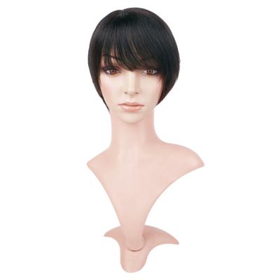 China Wholesale Hd Transparent Body Wave Full Lace Bob Hair Bangs Black Wig For Color Women Brazilian Virgin Hair Wig for sale