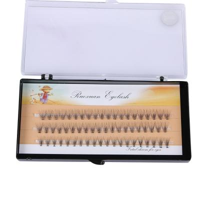 China Durable Self Adhesive Grafted DIY Eyelash Extension Kit Fish Tail Naturally Extended Eyelashes for sale