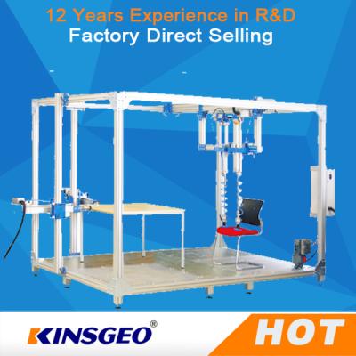 중국 구르는 사무실 의자를 위한 강철 플레이트를 가진 저항하는 가구 시험기를 미끄러지는 500KG 판매용