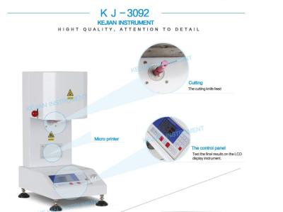 China Plastic Rubber Impact Melt Flow Index Tester with 400 Degree Centigrade for sale