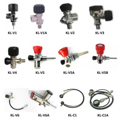 China KL SCBA Cylinder Valve G5/8 Outlet Thread For Fire Fighting Equipment for sale