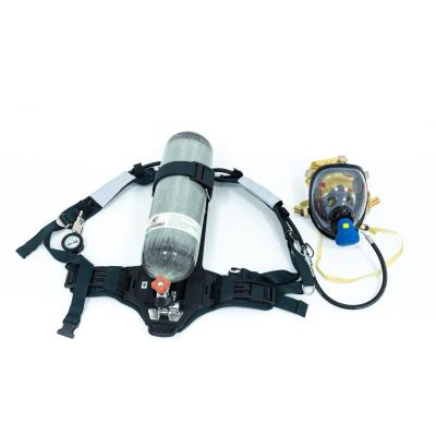 China 6.8L SCBA Self Contained Oxygen Breathing Apparatus With 6Mpa Alarm Pressure for sale