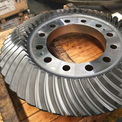 China Custom Klingelnberg Type Spiral Bevel Gear Set Gear Grinding Equidep Gear for sale