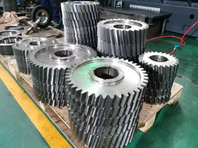 China 10 Module Single Hobbing Helical Gear Helix 12° 1045 Steel for sale