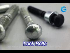 zinc plated 64mm x\u00a019mm steel lock bolts for robust connections