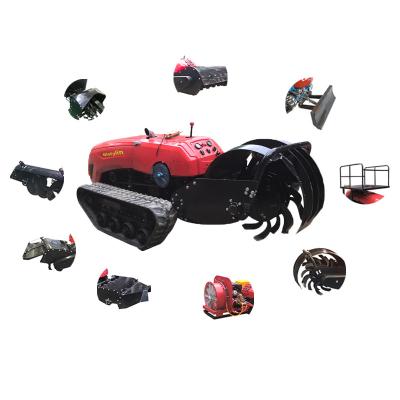 China Farms Remote Control Self Propelled Multifunctional Tiller Brand New Diesel Cultivator For Sale for sale