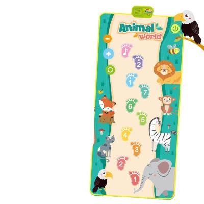 China Hot Sale Toddler Foldable Studying Walking Game Music Animal Piano Blanket Baby Sound Musical Game for sale