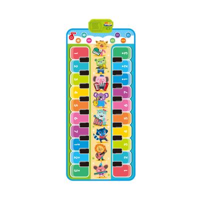 China Electronic music mat double row kids dance mat recording learning music mat keyboard piano mat for sale