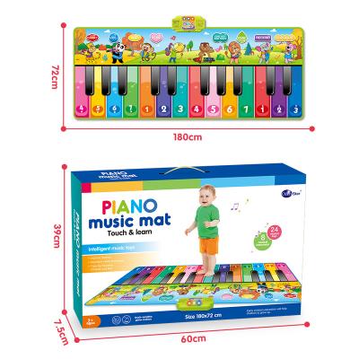 China Piano Crawling Mat Children's Play Mat Musical Playmat Baby Piano Music Education Toys Mat For Baby Child for sale