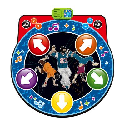 China Round Foldable Dance Musical Touch Challenge Music Toddler LED Play Mat for sale