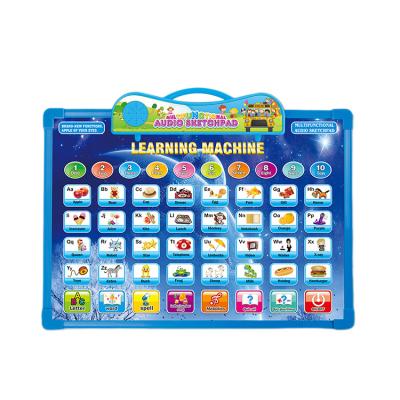 China Children Laptop Bilingual Puzzle Audio Point Study of Letters Reading Drawing Board Educational Smart Teaching Machine for sale