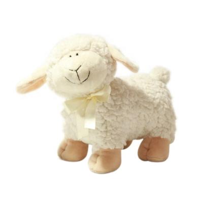 China Cute Cream Sitting Sheep Plush Toys 25cm Sheep Animal Stuffed Soft Toys China Manufacturer for sale