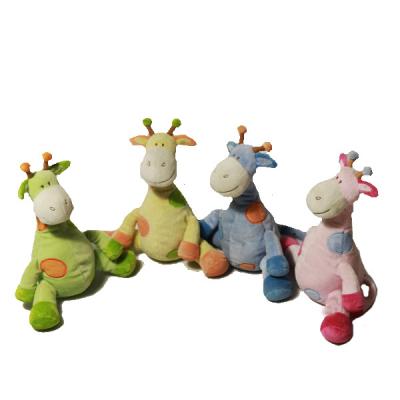 China Cartoon Sitting Toy 22cm Giraffe Plush Stuffed Animal Toys for sale