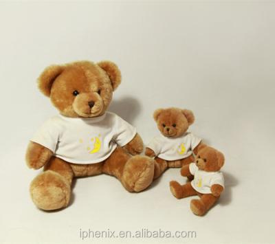 China New Teddy Bear Stuffed Plush T-shirt Bear With A T-shirt for sale