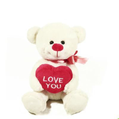 China Good Plush Style Teddy Bears With Red Heart Valentines Gift Girl Favorite Best Wholesale for sale