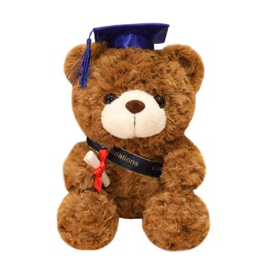 China Eco-Friendly Soft Stuffed Dr. Bears Doll Plush Teddy Bear Animal Toys Cute Graduation For Kids Graduation Gifts for sale