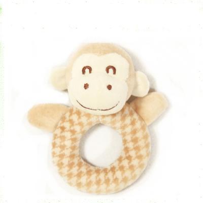 China Soft Toy Safety Baby Monkey Mouse Ratchet Soft Plush Toys for sale