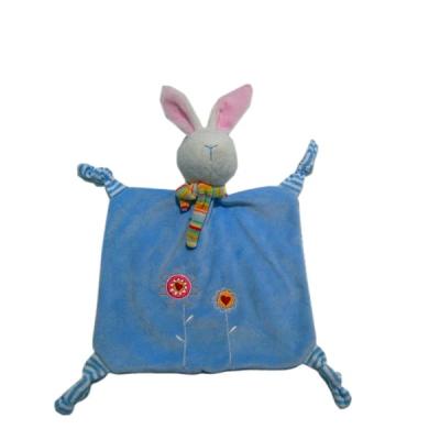 China Factory direct sale plush soft toy wholesale baby comforter cute rabbit plush baby quilt for sale