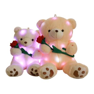 China Best Selling Giant Eco-Friendly Teddy Bear With Rose Valentines Day Stuffed Plush Toy Bear Girls Gift for sale