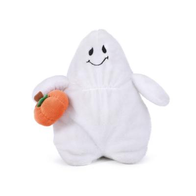 China Eco-Friendly Manufacturing Custom Halloween Ghost Toys Cute Plush Toy Ghost With Pumpkin for sale