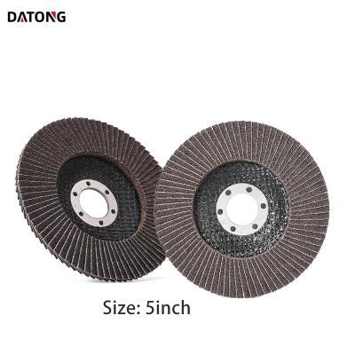 China Datong Factory Stainless Steel Factory Fin Wheel 150x22mm Flap 6x7/8inch Disc Density Calcined For Metal Grinding Wheel for sale