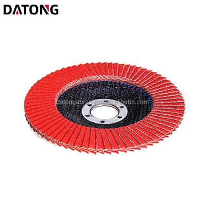 China Datong Factory 150x22mm Cloth 6x7/8inch Ceramic Fin Polishing Disc Metal Grind Abrasive Grinding Wheel 36 For Metal And Stainless Steel for sale