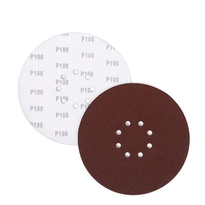 China Datong Premium 150 Hole Grinding Aluminum Oxide 9 Inch 8 Grit Hook And Loop Sanding Disc For Drywall for sale